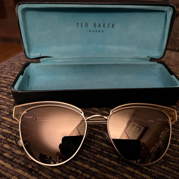 Ted Baker Gold Metal Sunglasses